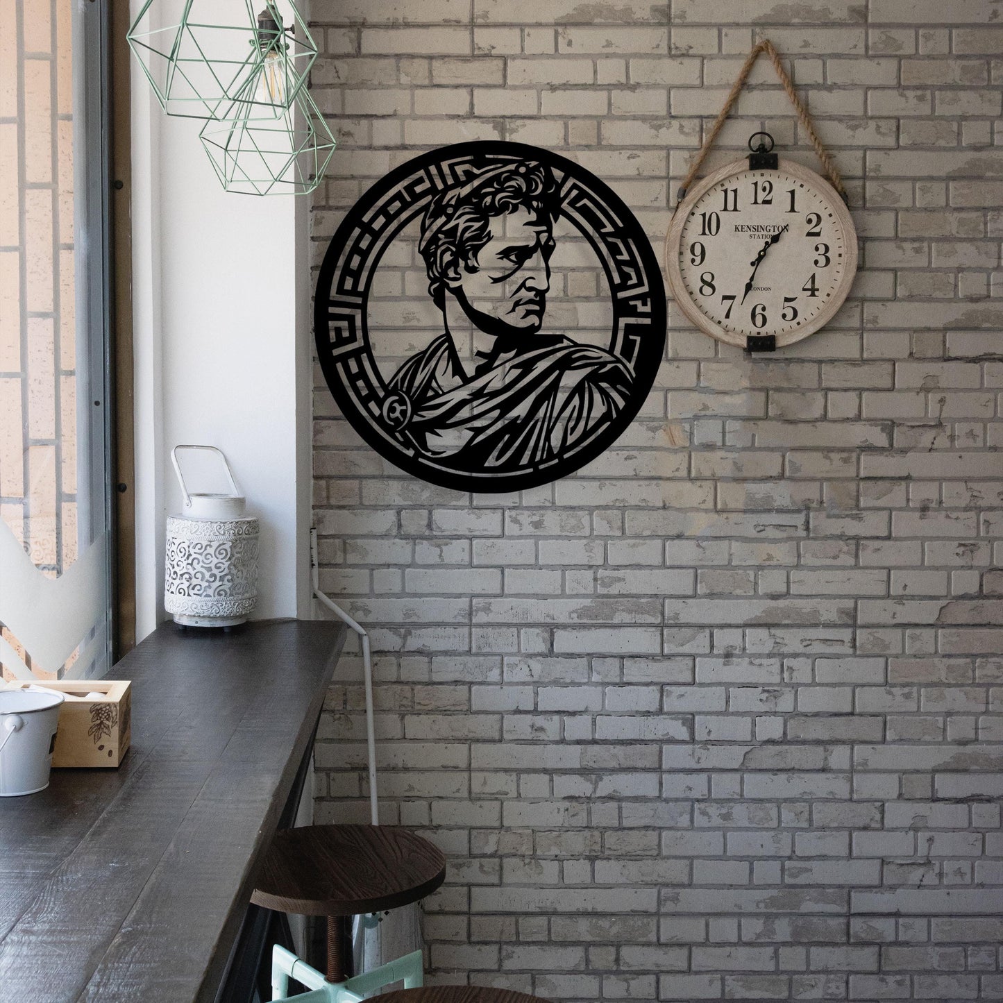 Marcus Antonius Metal Wall Art, Unique Birthday Gift, Rome Lovers Metal Wall Art,  Iconic Metal Decor, Gift for Her, Christmas Glft