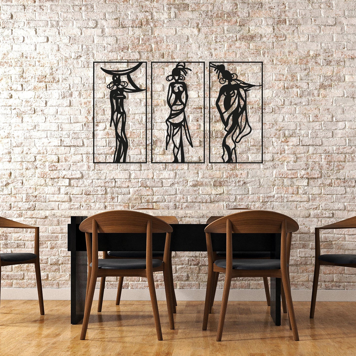 African Woman Metal Wall Art – Unique Living Room, Kitchen & Entryway – Unique Birthday Gift – Housewarming Gift - Valentine's Day gift