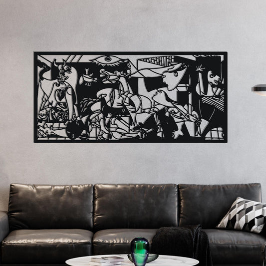 Guernica Metal Wall Art , Pablo Picasso Metal Wall Decor, Housewarming gift, Unique Birthday Gift