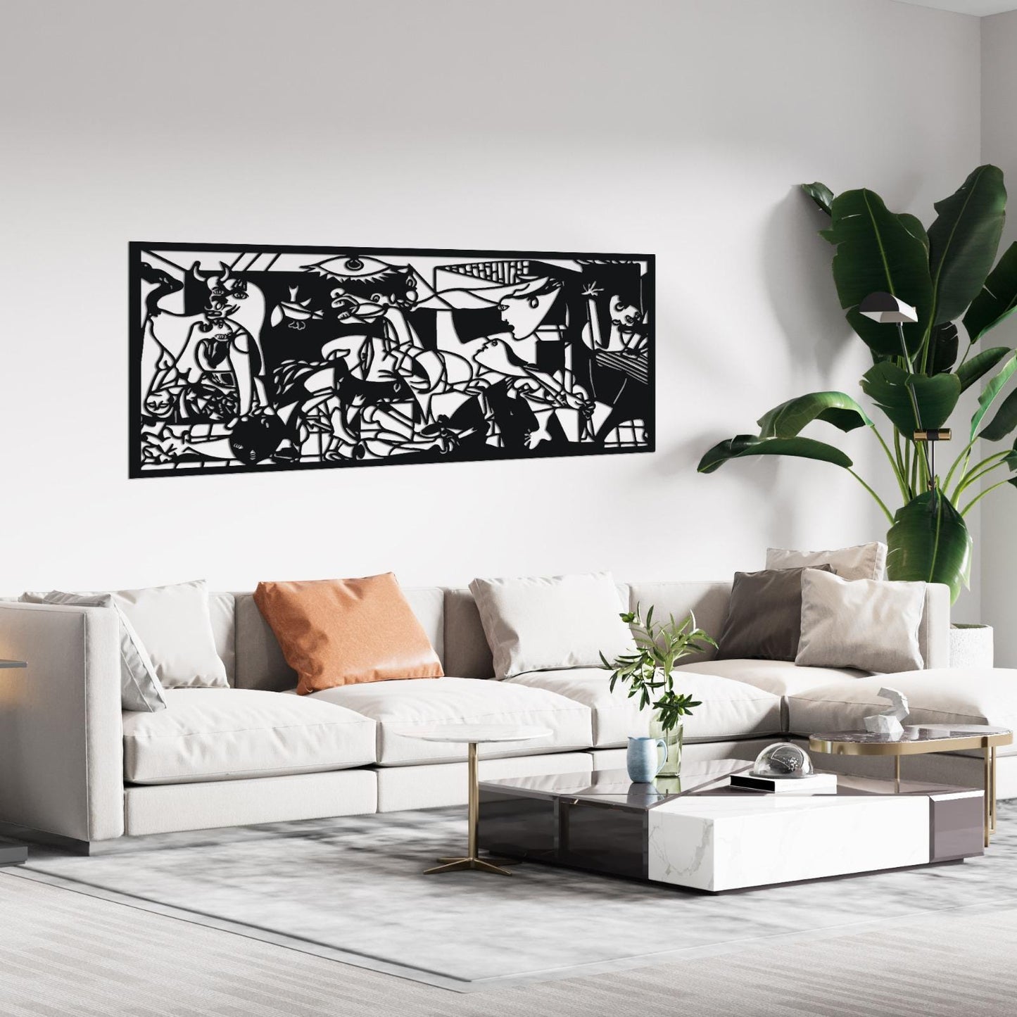 Guernica Metal Wall Art , Pablo Picasso Metal Wall Decor, Housewarming gift, Unique Birthday Gift
