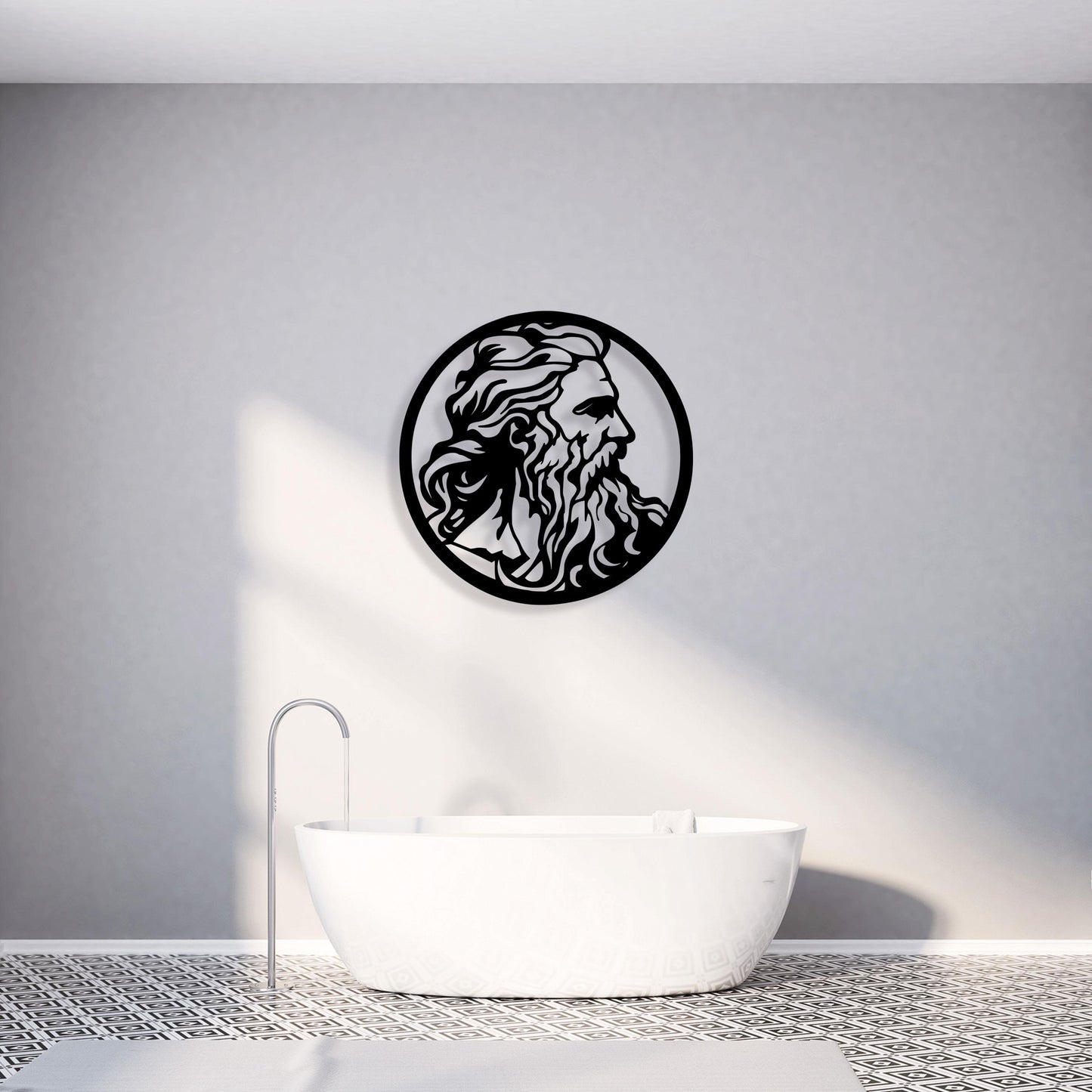Zeus Antonius Metal Wall Art, Unique Birthday Gift, Mythology Lovers Metal Wall Art,  Iconic Metal Decor, Gift for Her, Christmas Glft