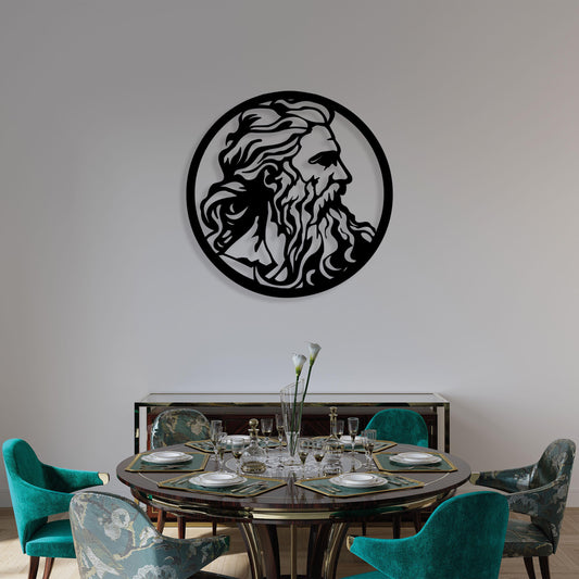 Zeus Antonius Metal Wall Art, Unique Birthday Gift, Mythology Lovers Metal Wall Art,  Iconic Metal Decor, Gift for Her, Christmas Glft
