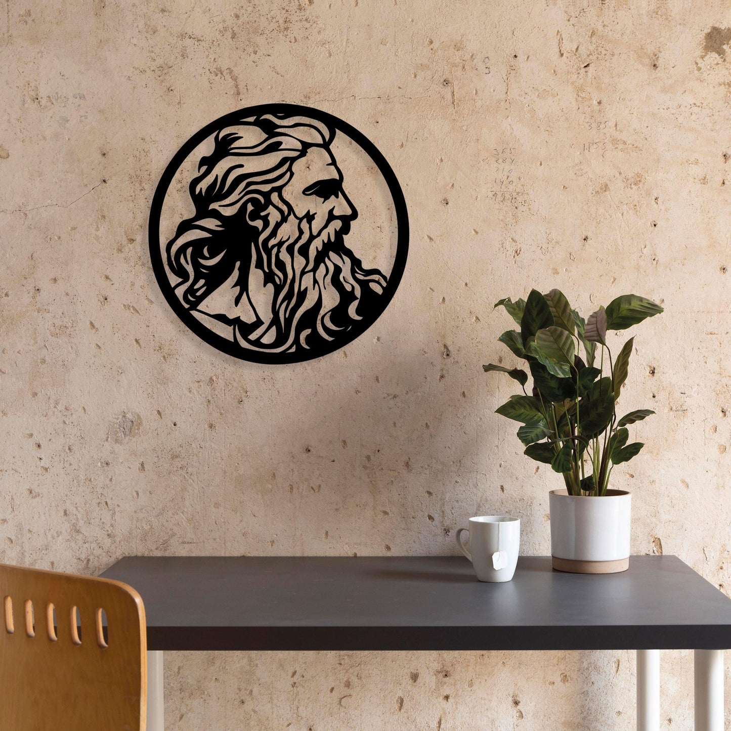 Zeus Antonius Metal Wall Art, Unique Birthday Gift, Mythology Lovers Metal Wall Art,  Iconic Metal Decor, Gift for Her, Christmas Glft