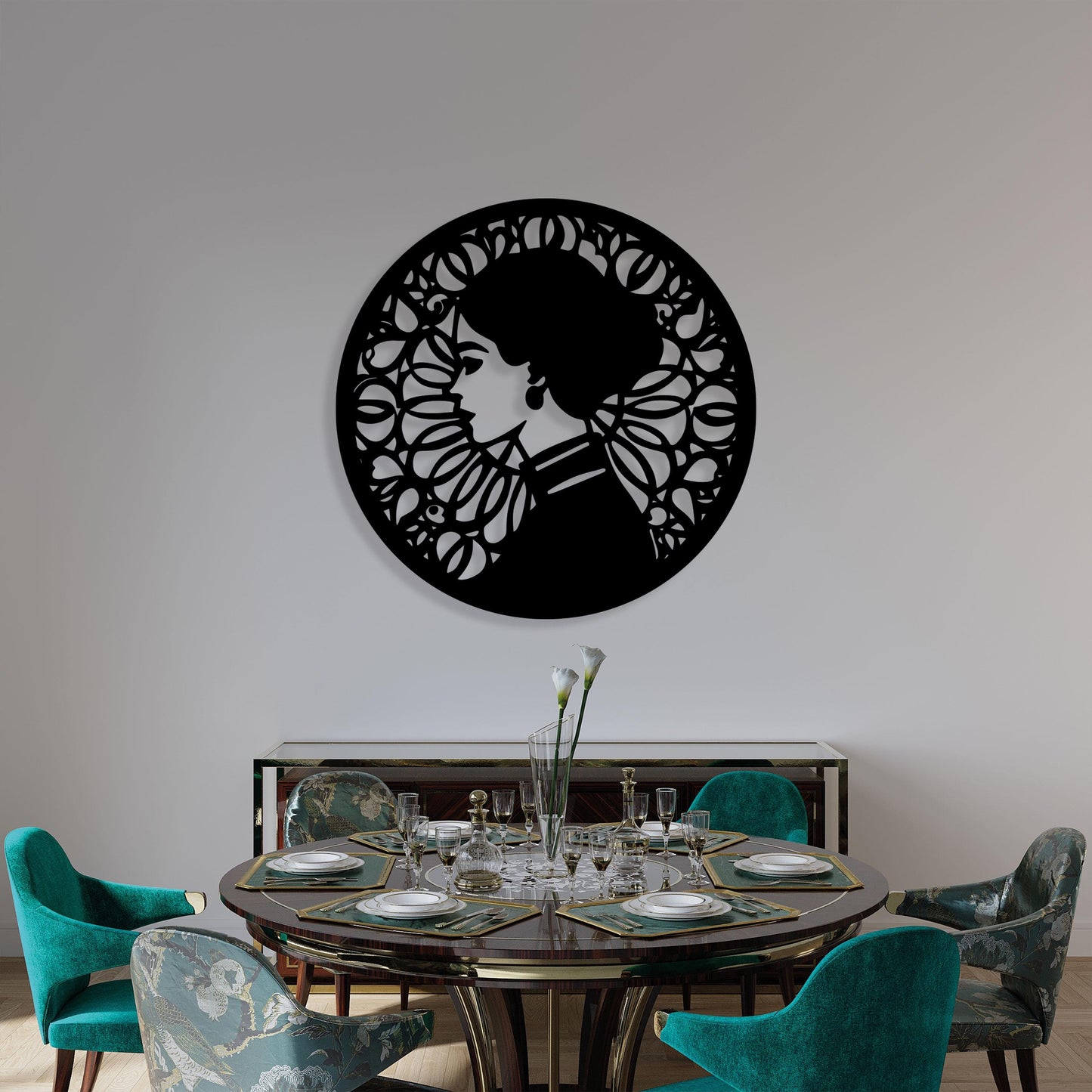 Geisha Metal Wall Art, Geisha Lovers Lovers Metal Wall Art,  Iconic Metal Decor, Yoga Room Wall Art, Unique Birthday Gift, Christmas Glft