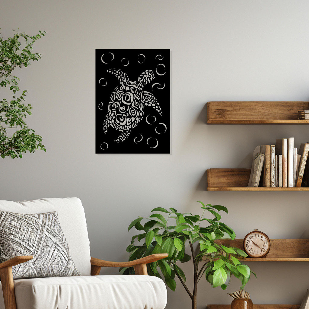 Sea Turtle Metal Wall Art - Coastal Home Decor - Unique Birthday Gift