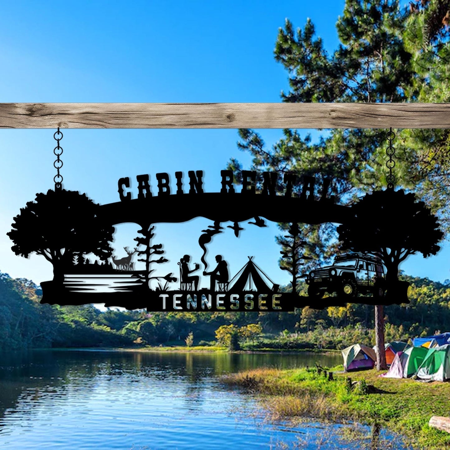 Personalized Metal Camping Name Sign, Custom Metal Name Sign, Off Road Camp Metal Sign, Unique Anniversary Gift, Best Gift, Christmas Gift