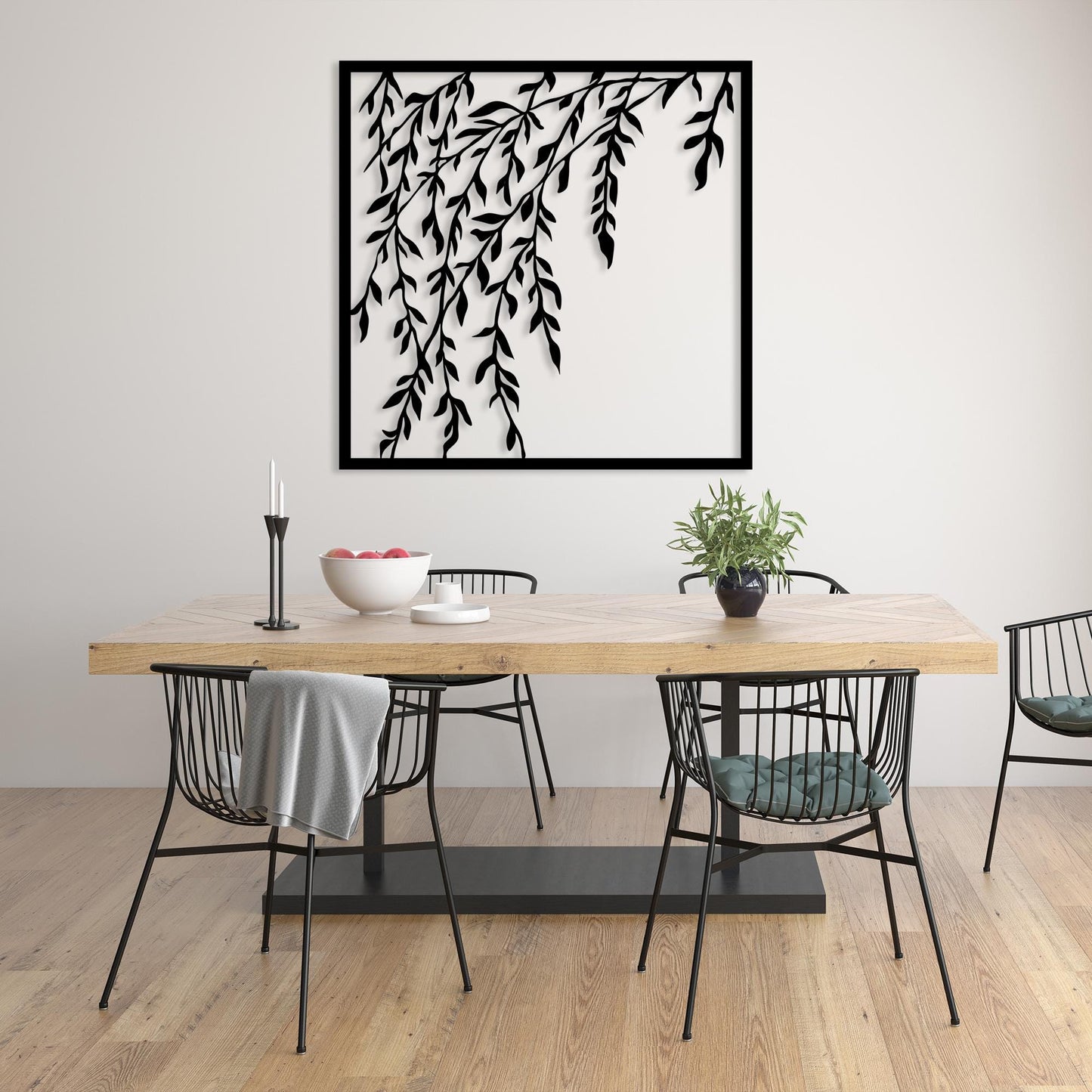 Modern Flowers Metal Wall Art, Home Garden Metal Walll Decor, Unique Birthday Gift, Livingroom Metal Wall Art, Gift for Her, Christmas Glft