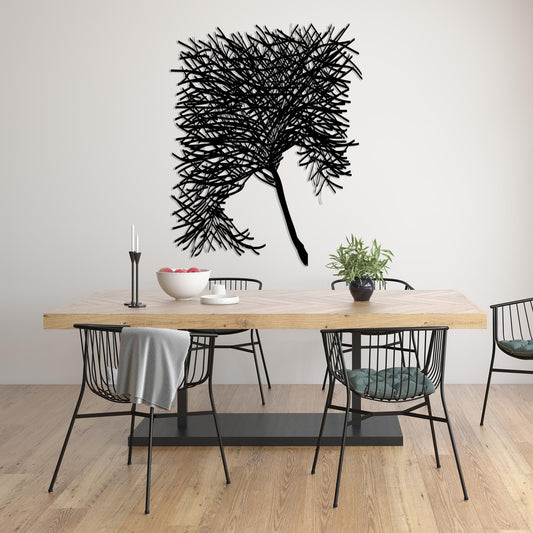 Modern Tree Metal Wall Art, Home Garden Metal Walll Decor, Unique Birthday Gift, Kitchen Metal Wall Art, Gift for Her, Christmas Glft