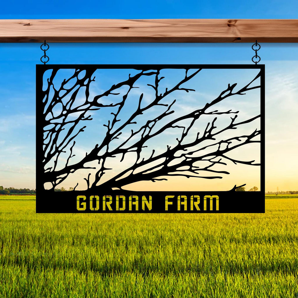 Personalized Garden Entry Metal Sign, Custom Home Garden Metal Name Decor, Unique Anniversay Gift, Gift for Family, Porch Metal Wall Art
