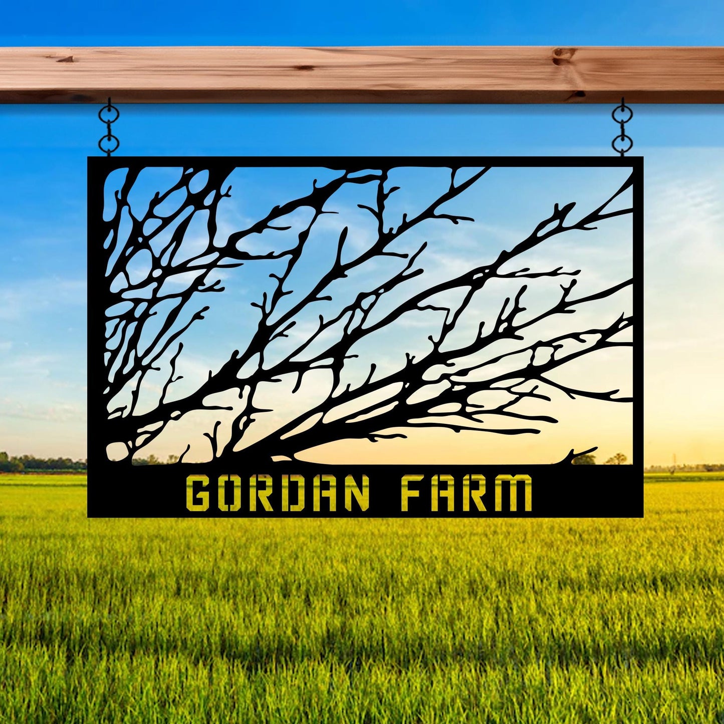 Personalized Garden Entry Metal Sign, Custom Home Garden Metal Name Decor, Unique Anniversay Gift, Gift for Family, Porch Metal Wall Art