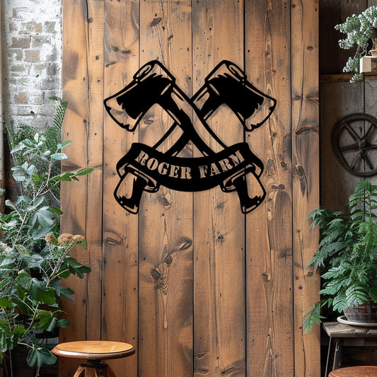 Wood Workshop Metal Sign, Custom Name Wall Decor, Rustic Garage Sign, Farmhouse Entryway Decor, Personalized Gift for Dad, Outdoor Wall Art