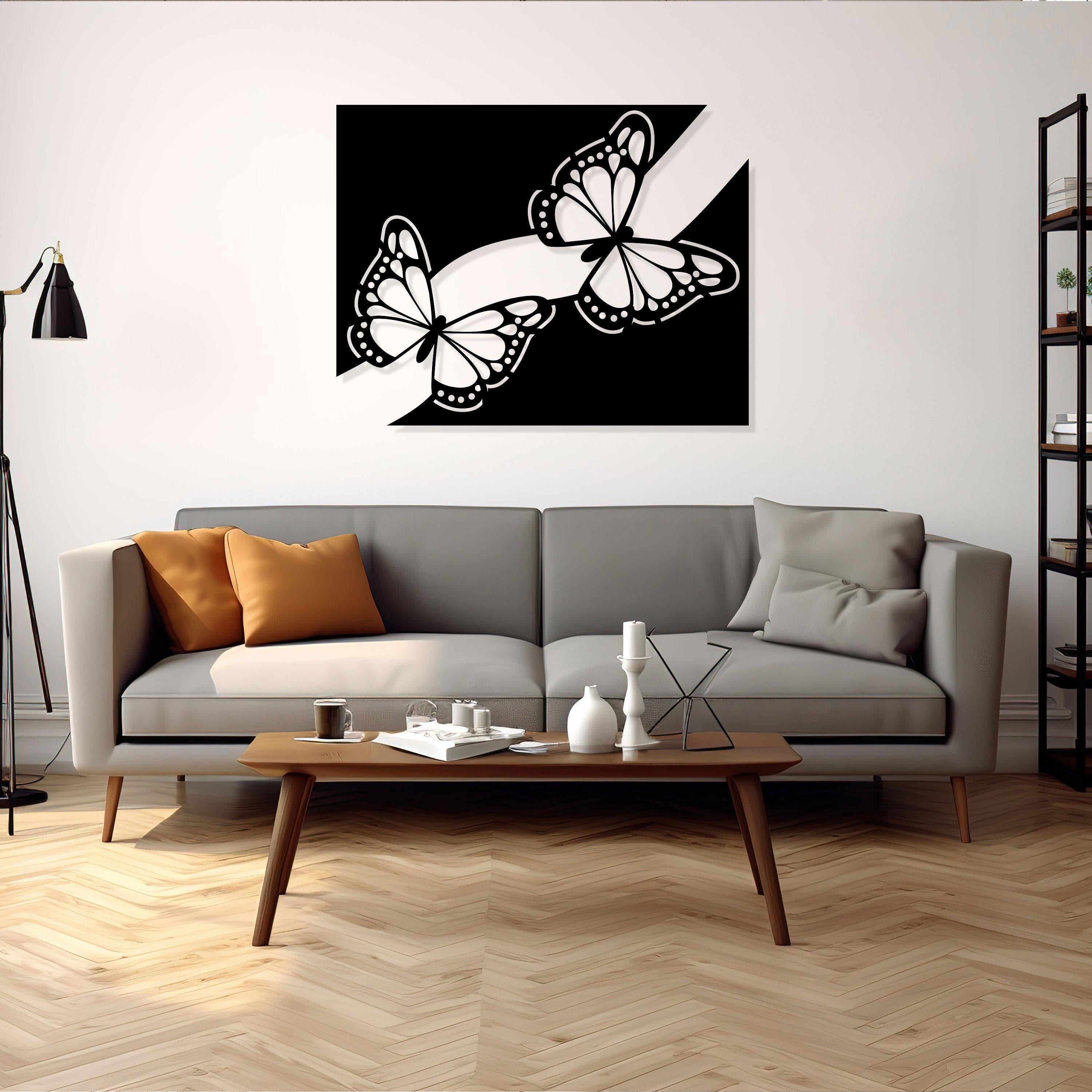 Butterfly Metal Wall Art, Unique Birthday Gift, Iconic Metal Wall Art, Headboard Metal Wall Art, Gift for Her, Housewarming Gift, Best Gift