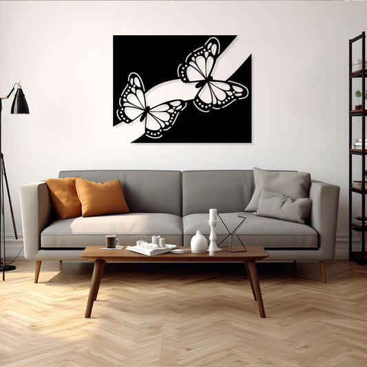 Butterfly Metal Wall Art, Unique Birthday Gift, Iconic Metal Wall Art, Headboard Metal Wall Art, Gift for Her, Housewarming Gift, Best Gift