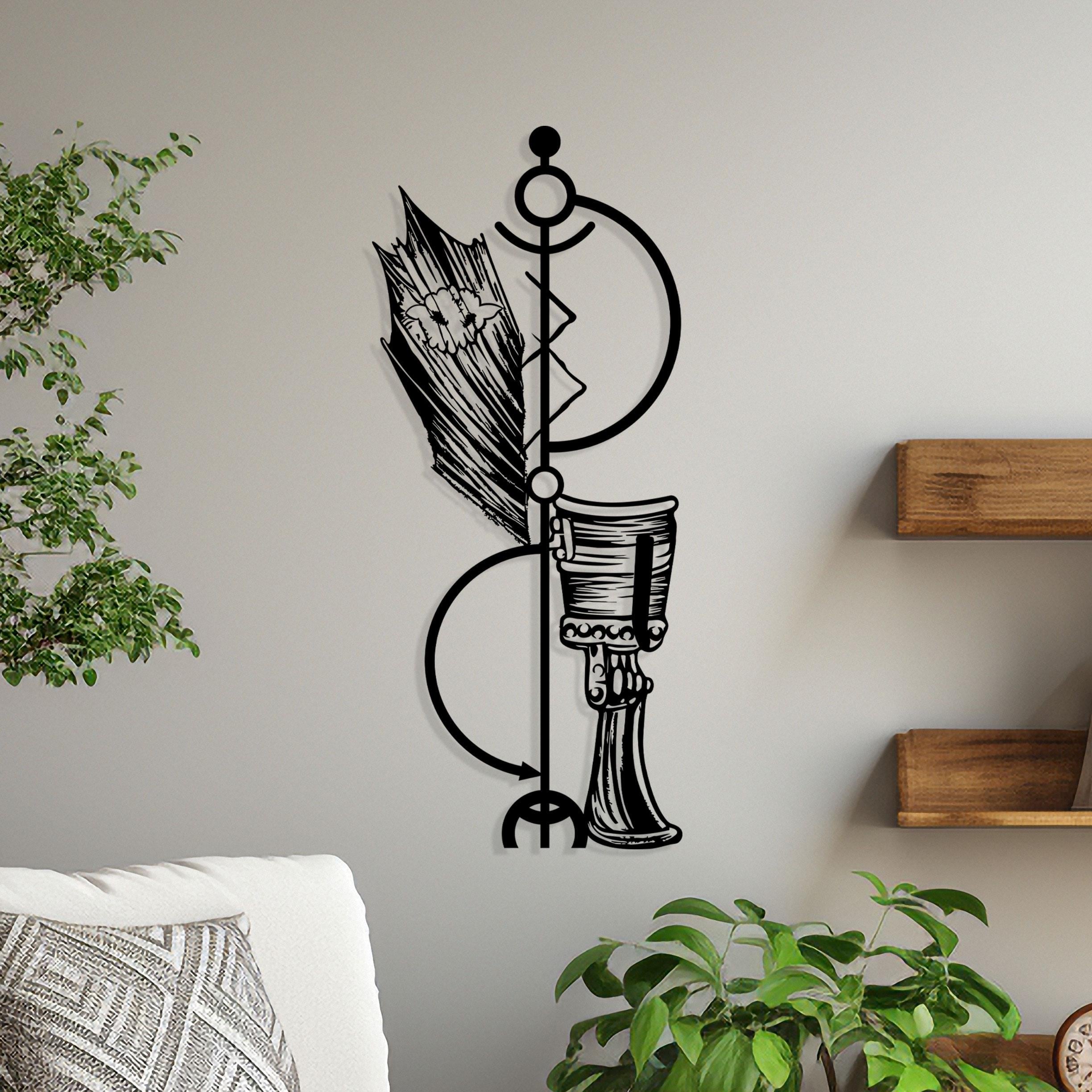 Dragon Metal Wall Art - Fantasy Movie Room Decor - Unique Birthday Gift