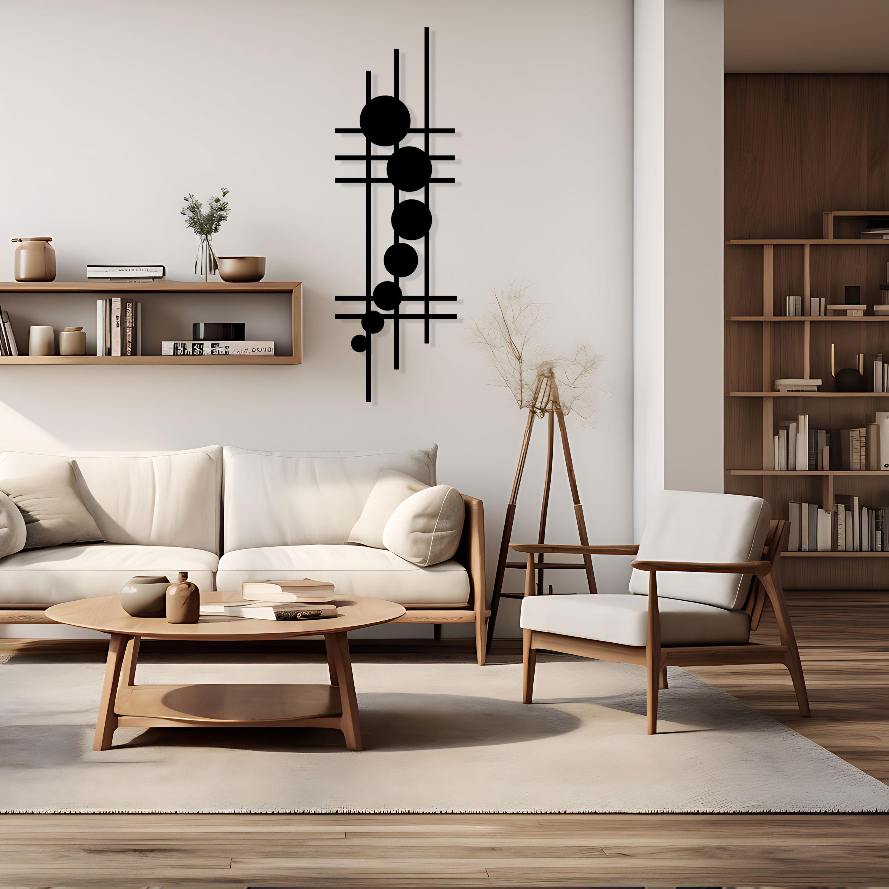 Geometric Metal Wall Art - Modern Abstract Sculpture - Unique Birthday Gift