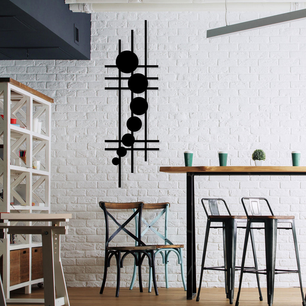 Geometric Metal Wall Art - Modern Abstract Sculpture - Unique Birthday Gift