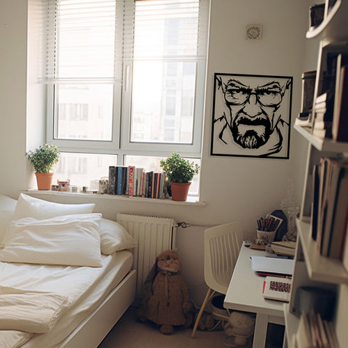 Breaking Bad Metal Wall Art - Walter White Heisenberg Item - Movie Room Decor