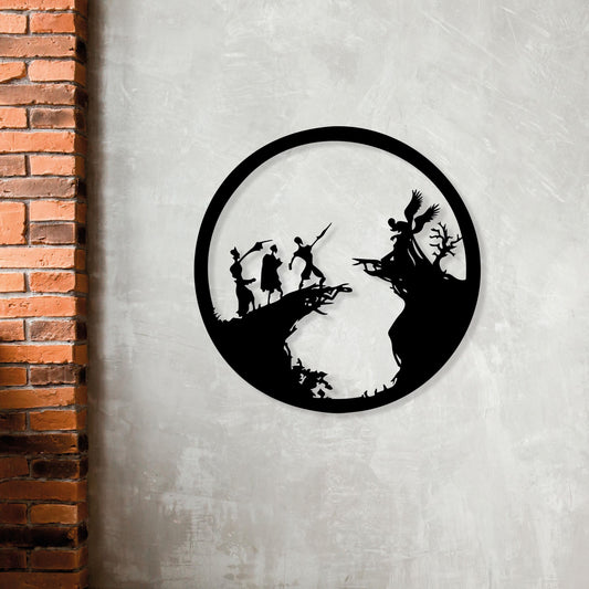Tree Brothers Metal Wall Art, Lotr iconic Metal Wall Art, Unique Birthday Gift, Movie Lovers Metal Wall Decor, Housewarming Gift