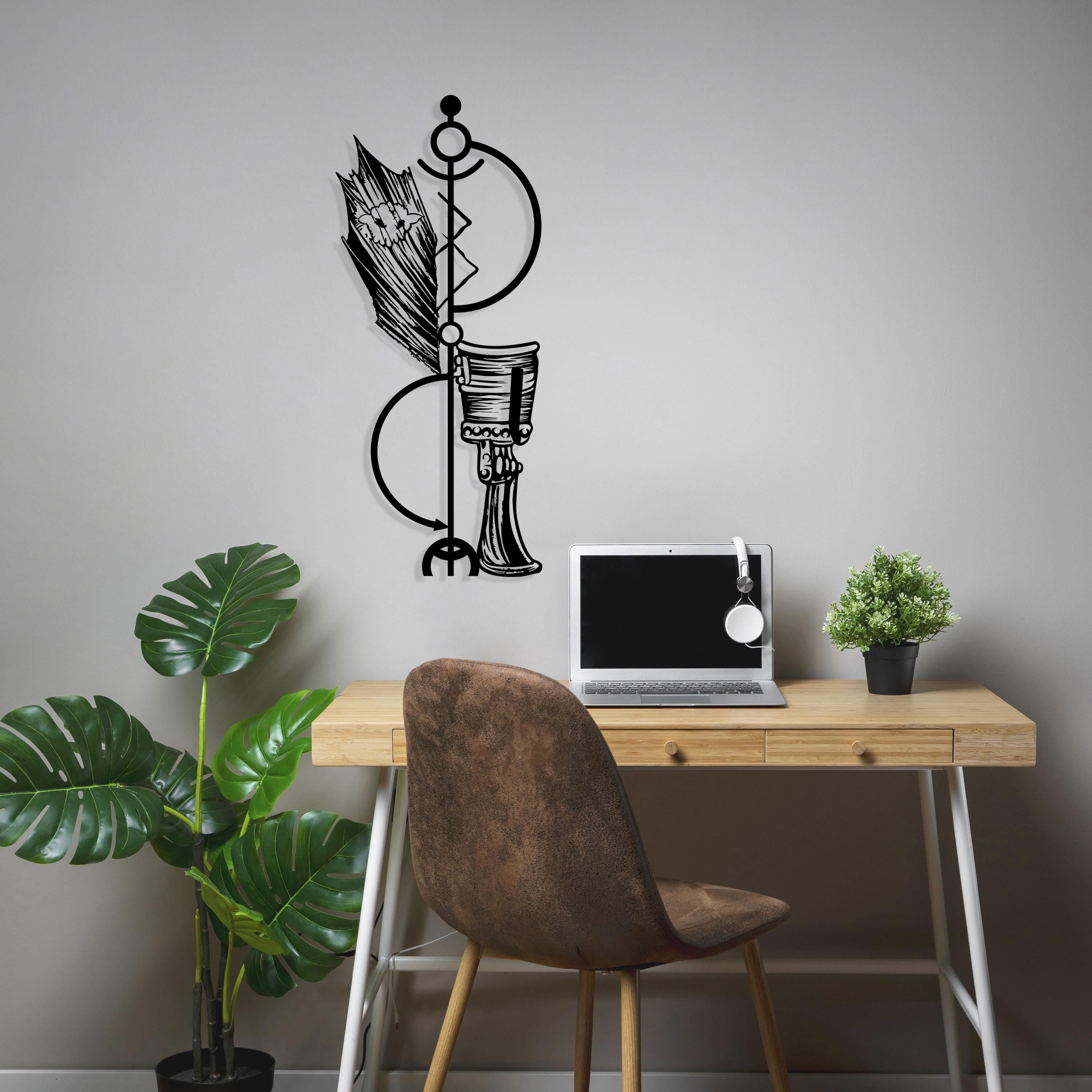 Dragon Metal Wall Art - Fantasy Movie Room Decor - Unique Birthday Gift