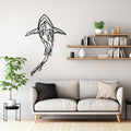 Shark Metal Line Art - Ocean Theme Wall Decor - Sea Lovers Gift