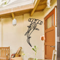 Hammerhead Shark Metal Line Art - Ocean Home Wall Decor - Sea Life Lovers Gift