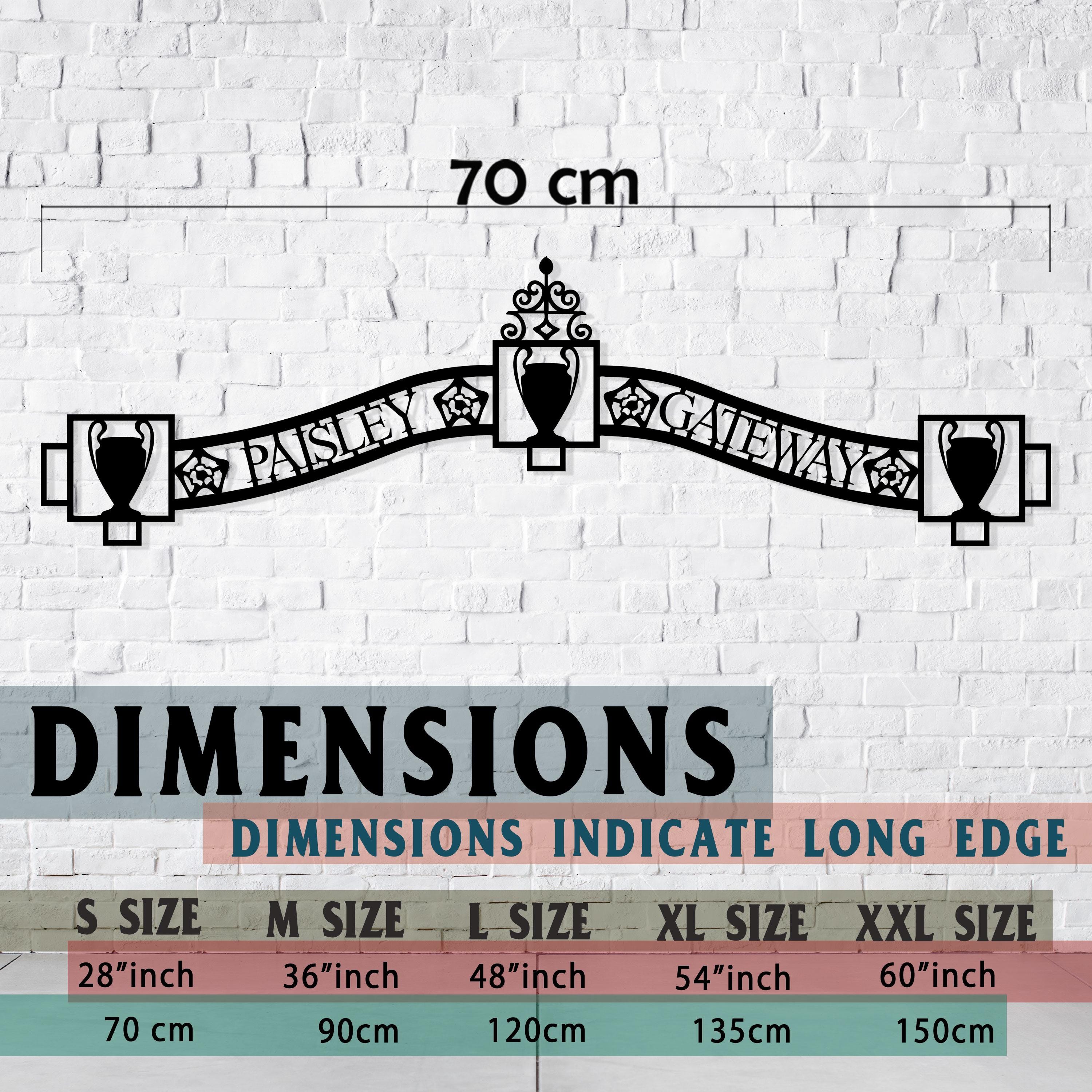 Paisley Gateway Metal Wall Art - Liverpool Fans Birthday Gift - LFC Unique Item