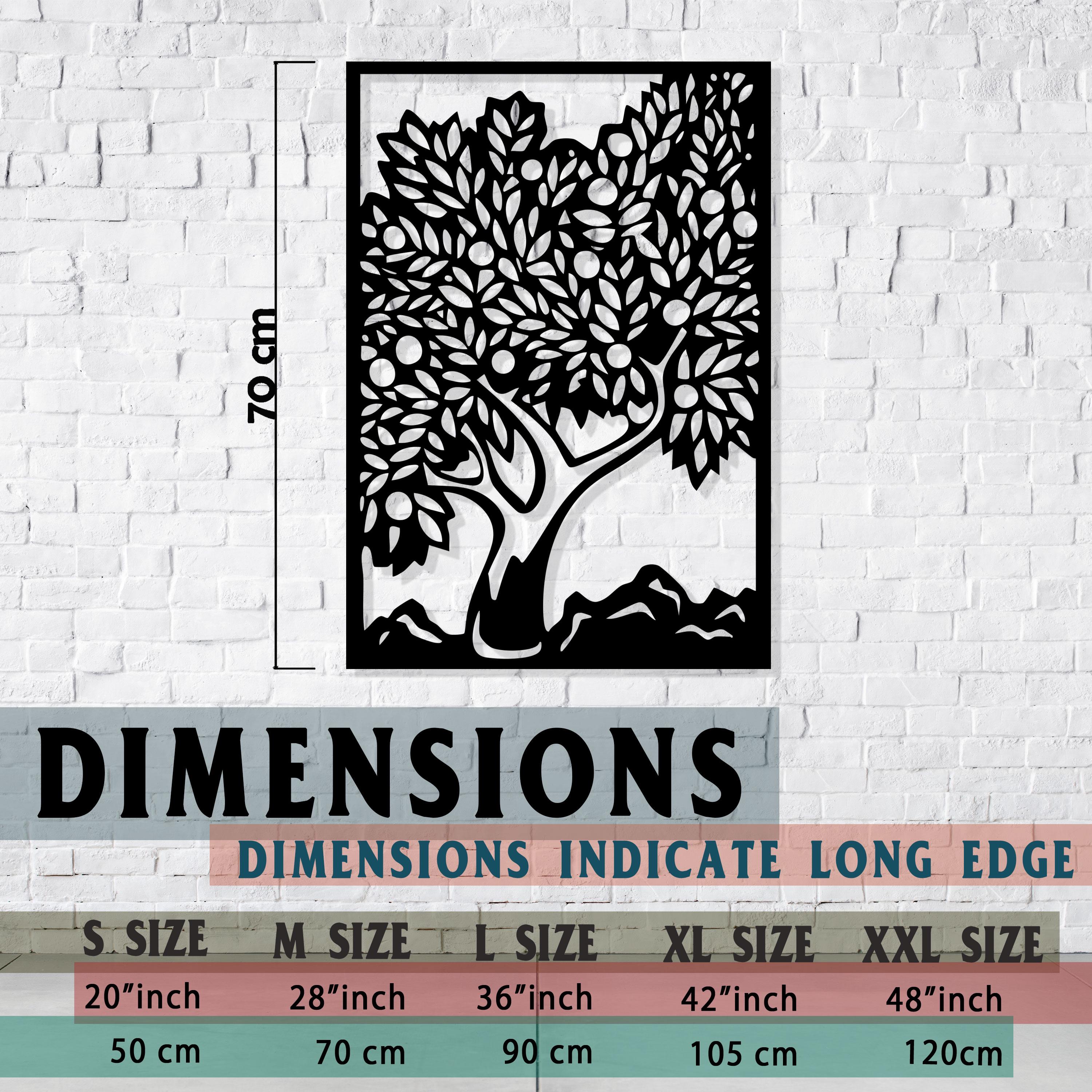 Tree of Life Metal Wall Art - Home Garden Decor - Birthday Gift