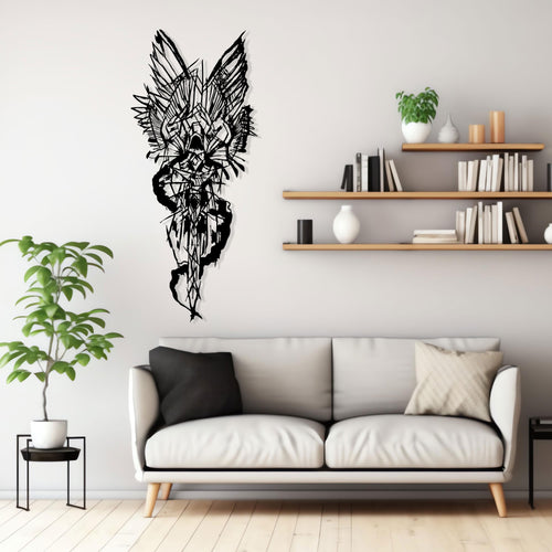 Angel Devil Metal Wall Art - Spiritual Duality Home Decor - Unique Birthday Gift