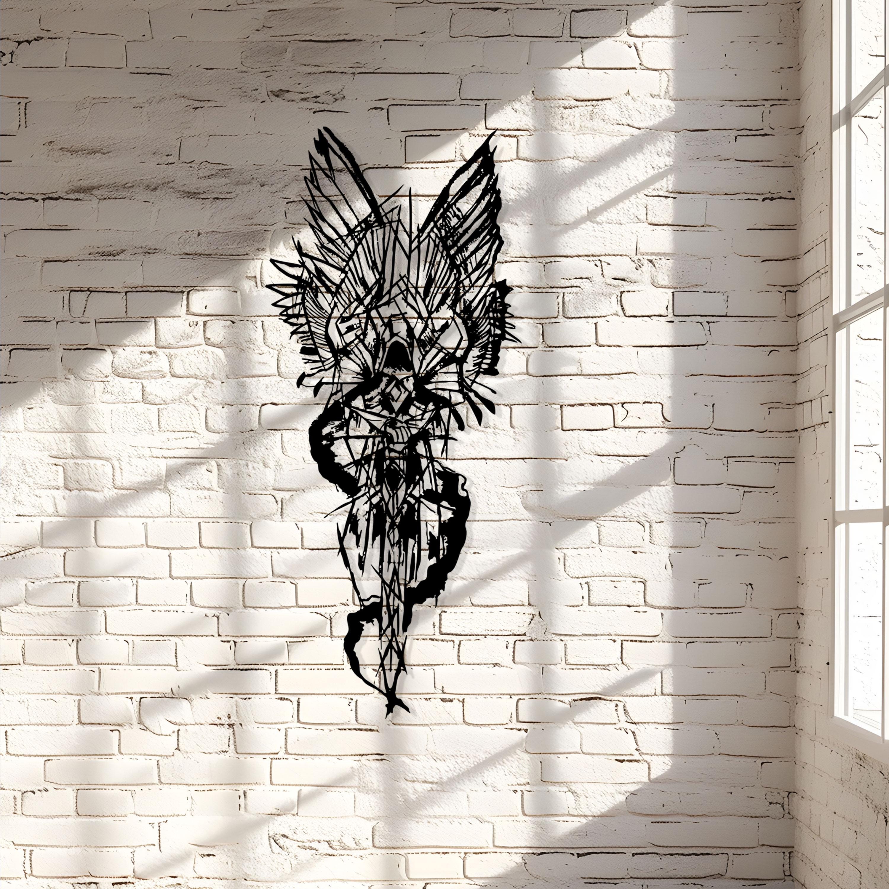 Angel Devil Metal Wall Art - Spiritual Duality Home Decor - Unique Birthday Gift