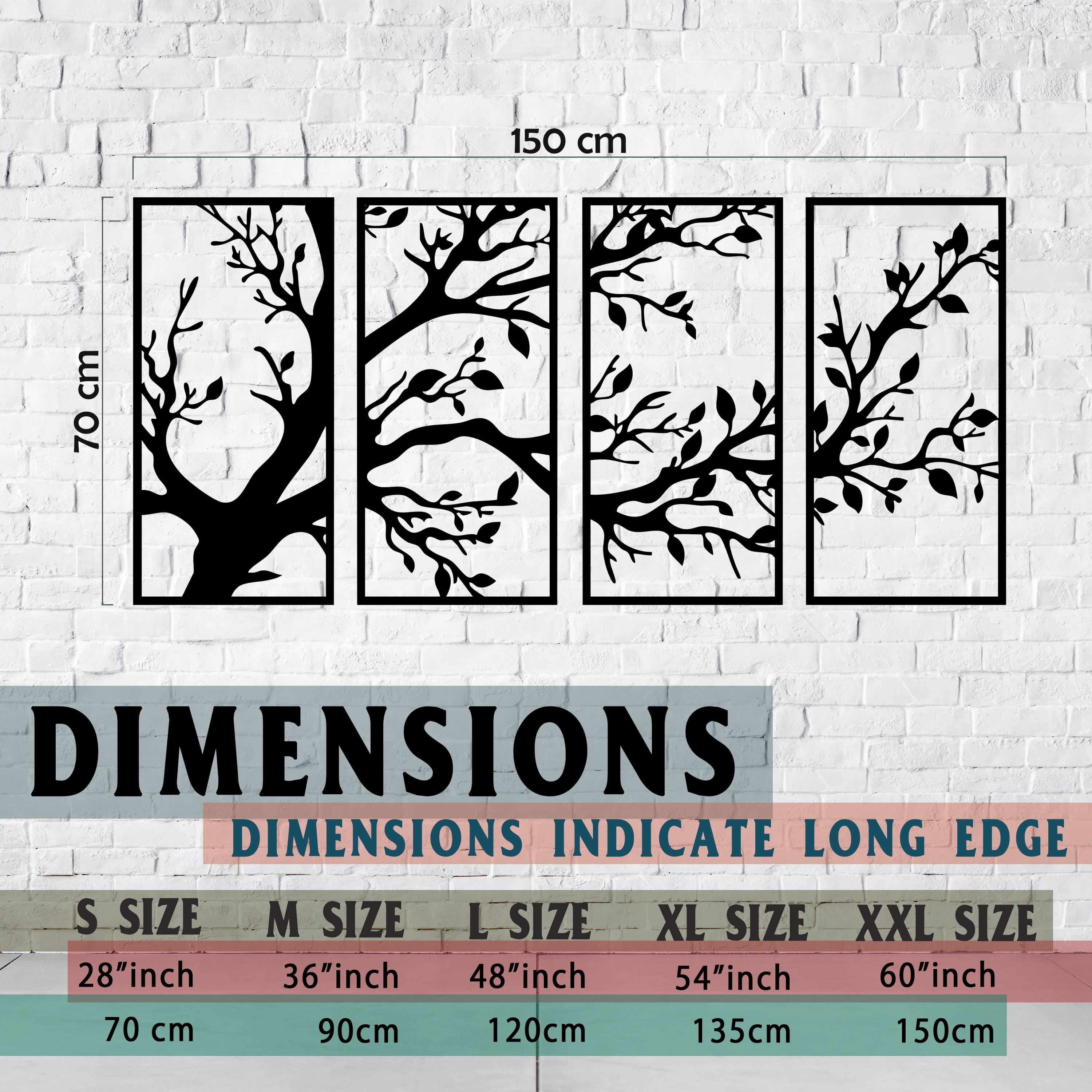 Tree of Life Metal Wall Art - Unique Birthday Gift -  Tree Branches Home Decor