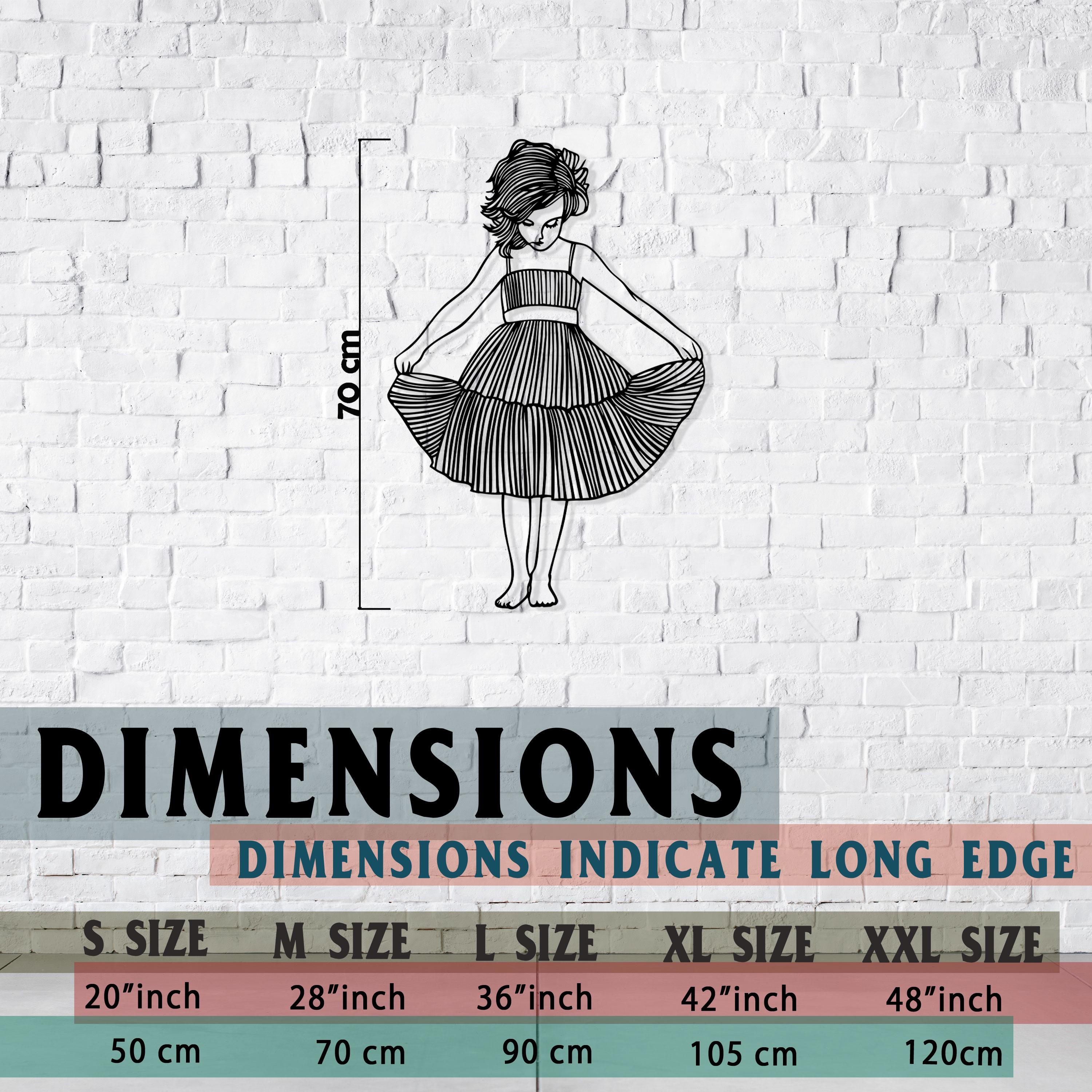 Ballerina Metal Wall Art - Nursery Home Decor - Unique Dance Lovers Gift