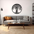 Tree of Life Metal Wall Art - Sacred Symbol Circle Decor - Gift for Darling