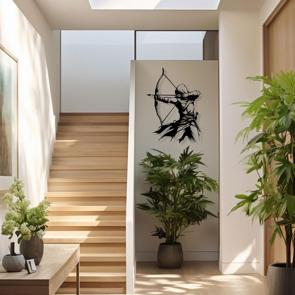 Archer Metal Wall Art - Rustic Home Decor - Fantasy Lovers Gift