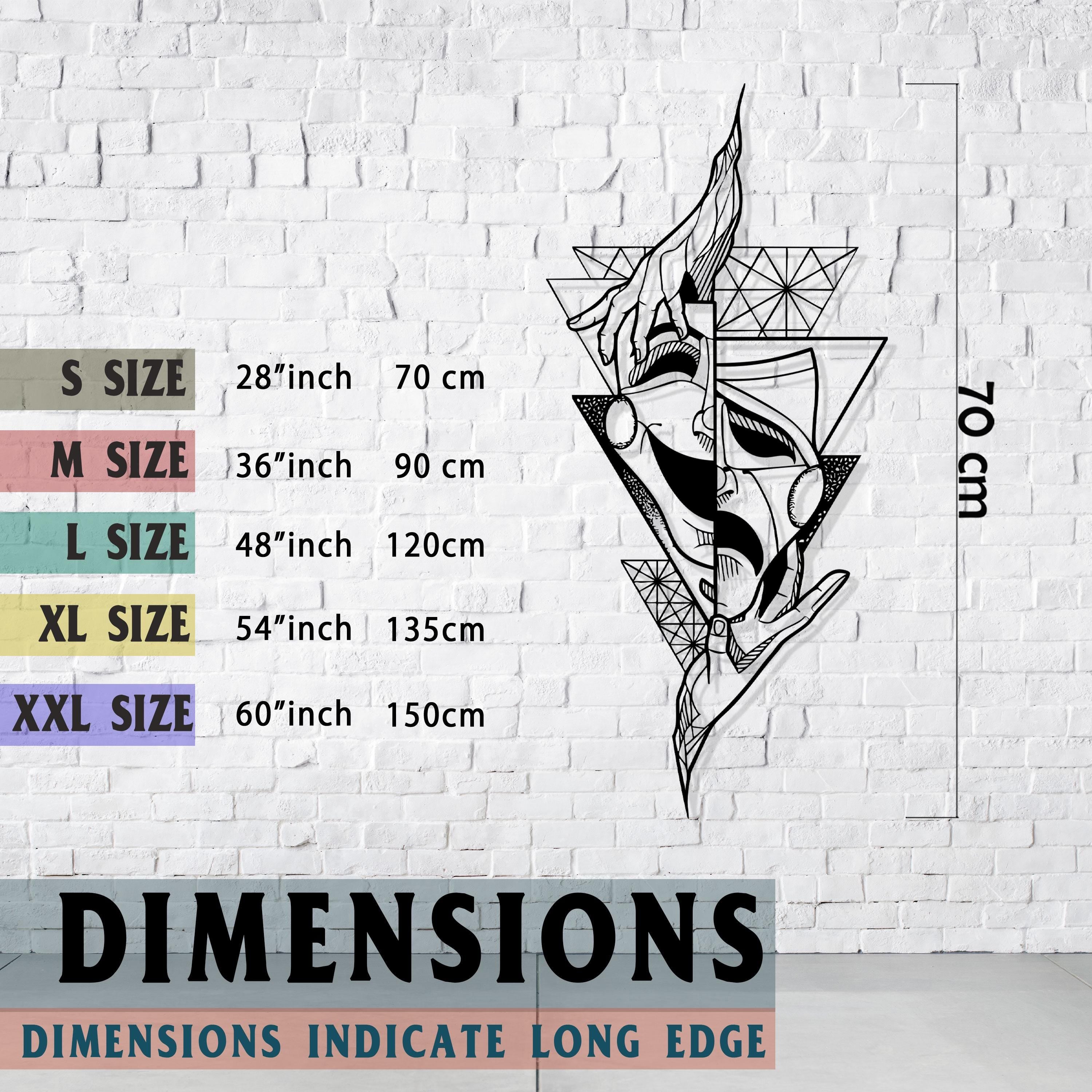 Theatre Mask Metal Wall Art - Modern Minimalist Home Decor - Iconic Wall Sign