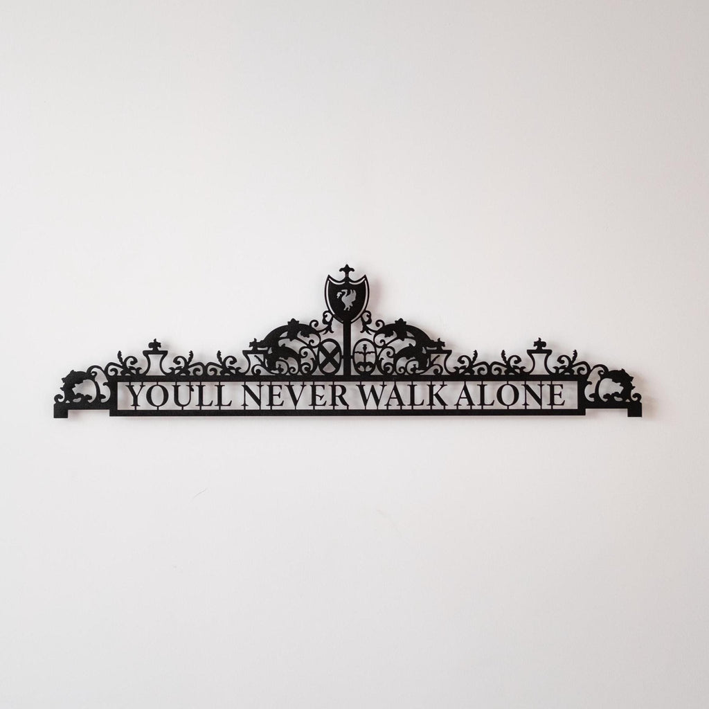 Youll Never Walk Alone Metal Wall Art, Liverpool FC Lovers Iconic Gift Item