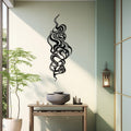 Metal Wall Art Abstract – Modern Sculpture for Entry, Spa, Yoga Studio - Unique Birthday Gift