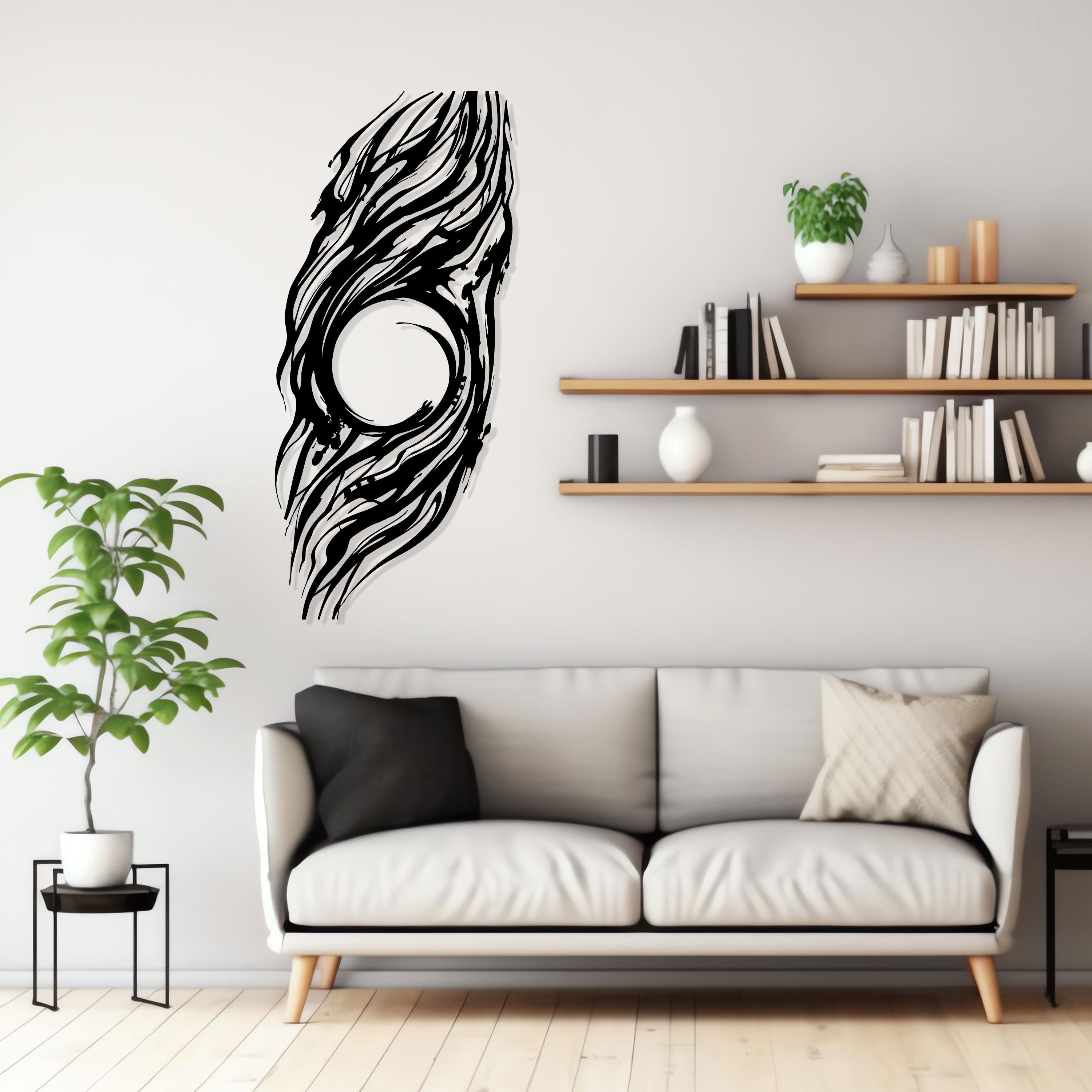 Wortex  Metal Wall Art - Minimal Abstract Home Decor - Unique Birthday Gift