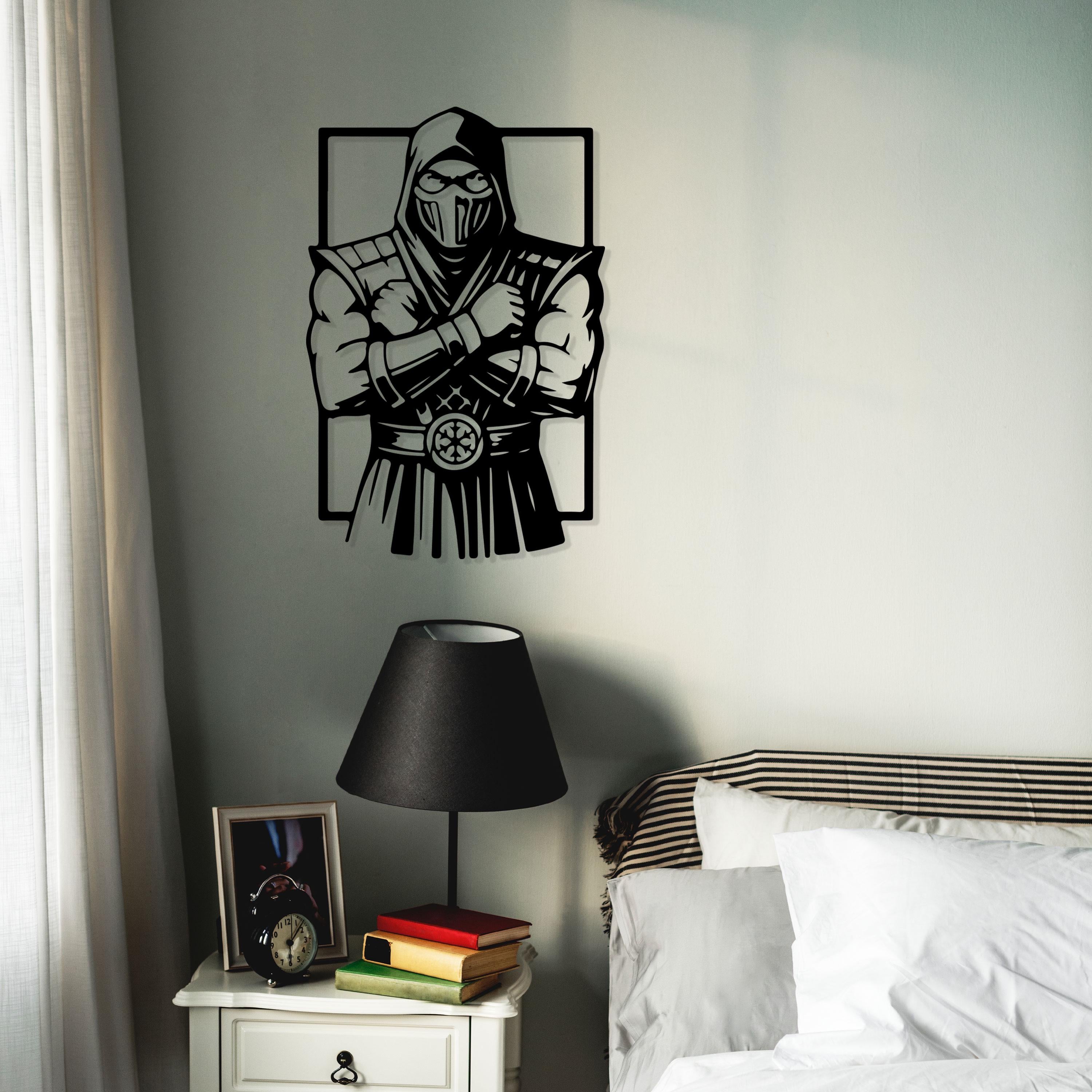 Subzero Metal Wall Art - Mortal Combat Lovers Gift - Gamer Room Wall Decor
